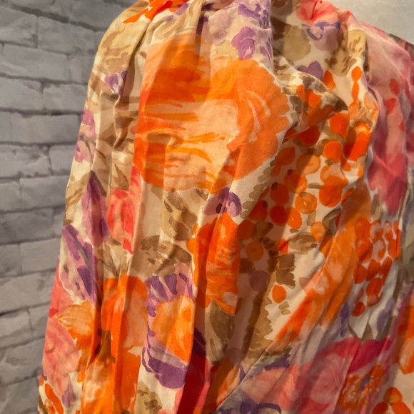 “ZARA” ORANGE FLORAL Crop Top. - Picture 8 of 15